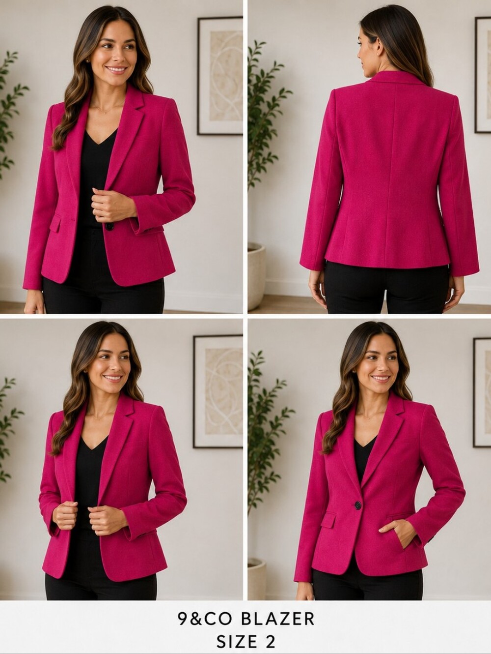 ✨ 9 & Co. Fusion Pink Blazer | Size 2 ✨